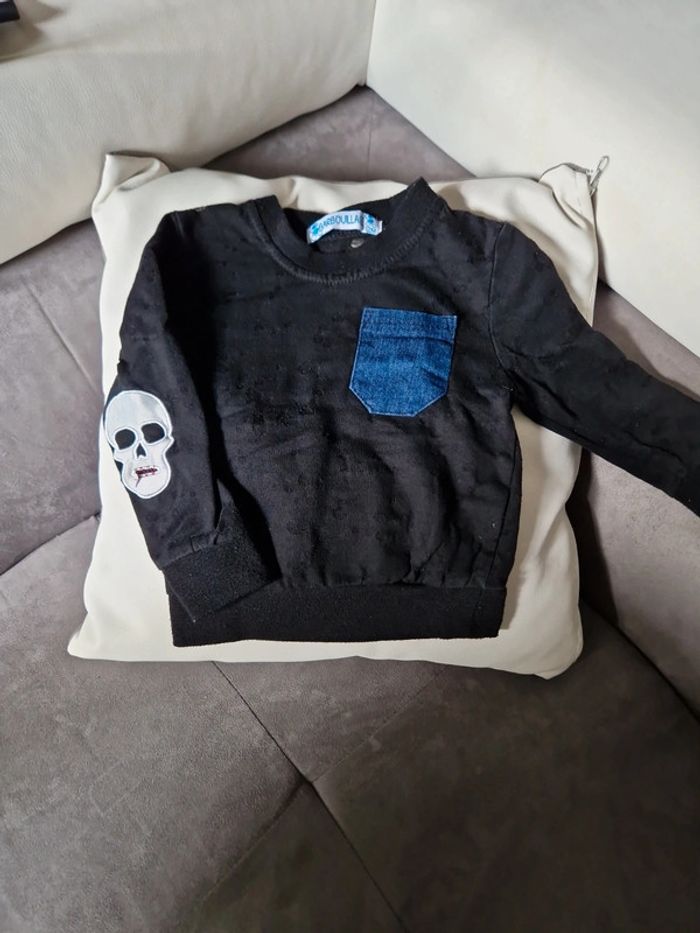 Sous pull effet troués 12 mois badabulle