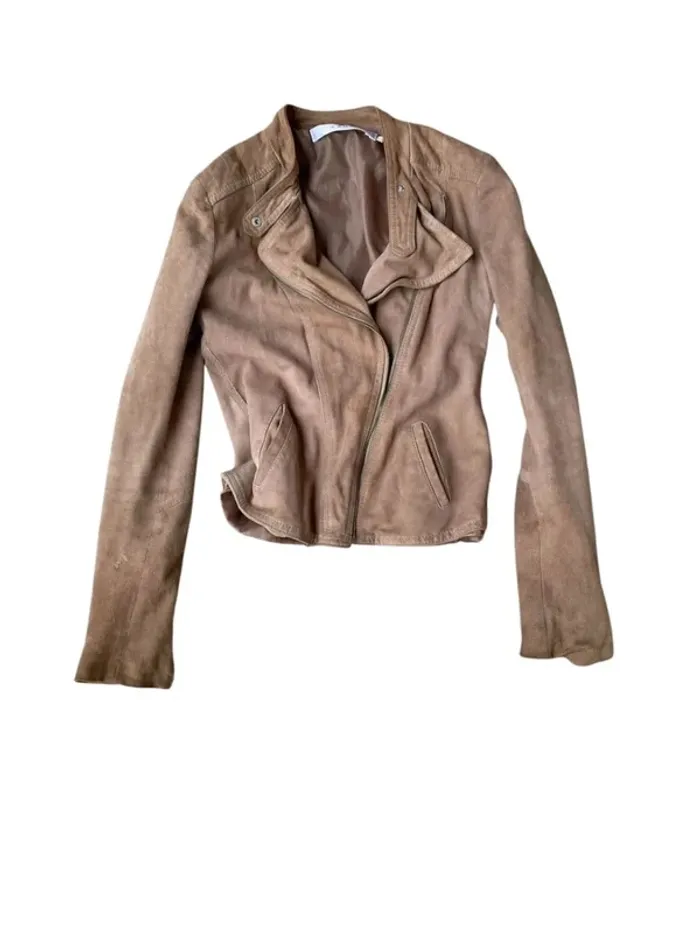 Blouson en daim beige Kaos taille 40