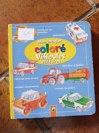 Mon imagier coloré véhicules utilitaires