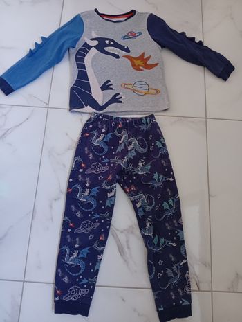 Pyjama chaud dragon chevalier phosphorecent