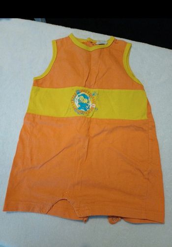 Barboteuse orange 18 mois