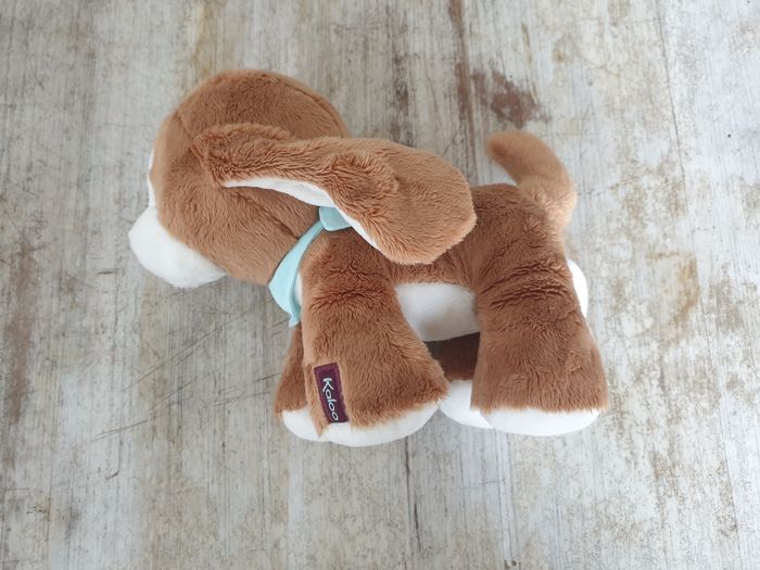 Doudou kaloo chien marron peluche - photo numéro 2