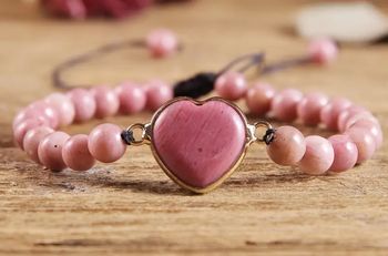 Bracelet rhodochrosite pierre