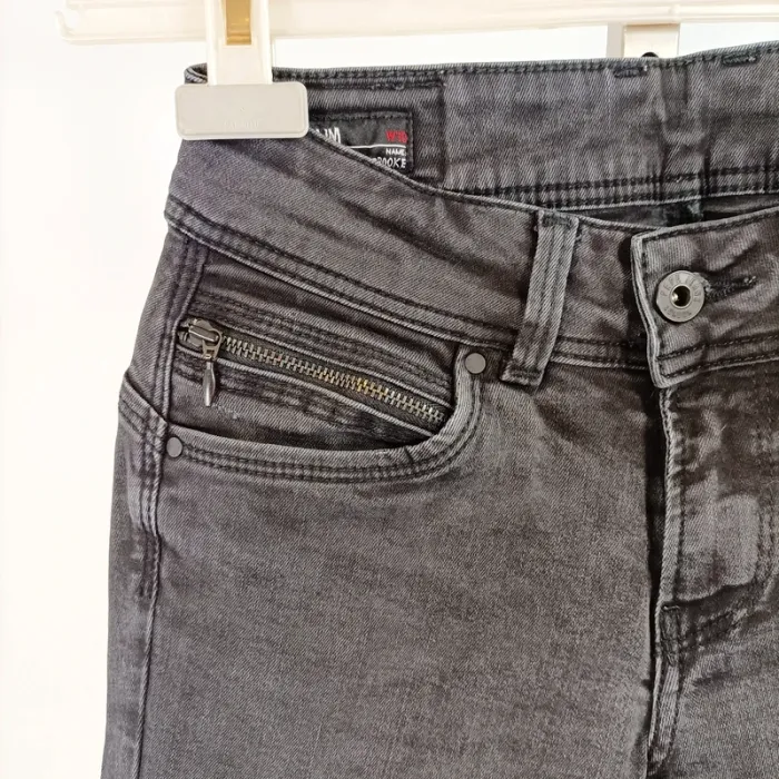 Jean slim gris foncé Pepe Jeans modèle New Brooke taille 38 W10 A1486 - photo numéro 3