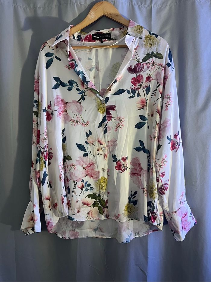 Chemise à fleur Zara