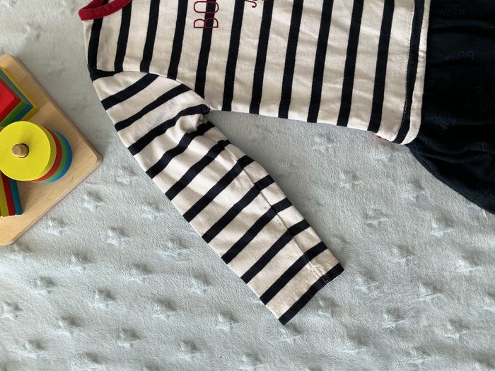 robe manches longues noir et blanc terre de marins 18 mois - photo numéro 7