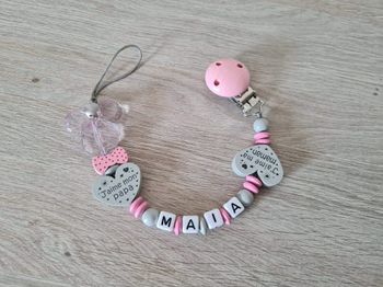 Attache sucette personnalisé