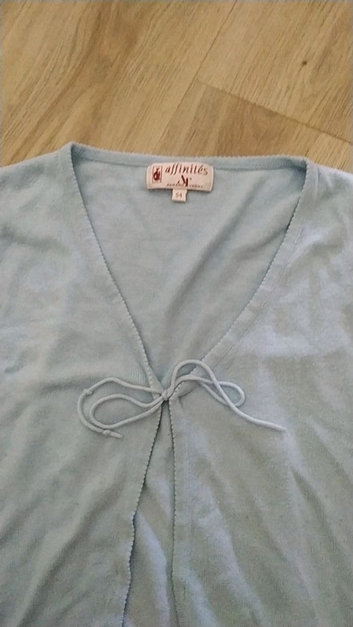 Gilet bleu ciel - photo numéro 2