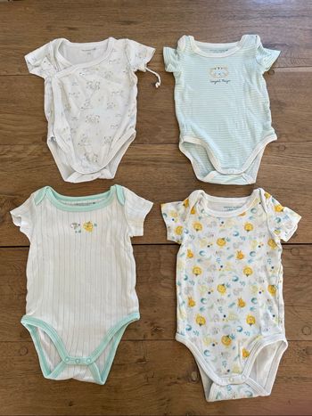Lot de 4 bodies Sergent Major 3 mois
