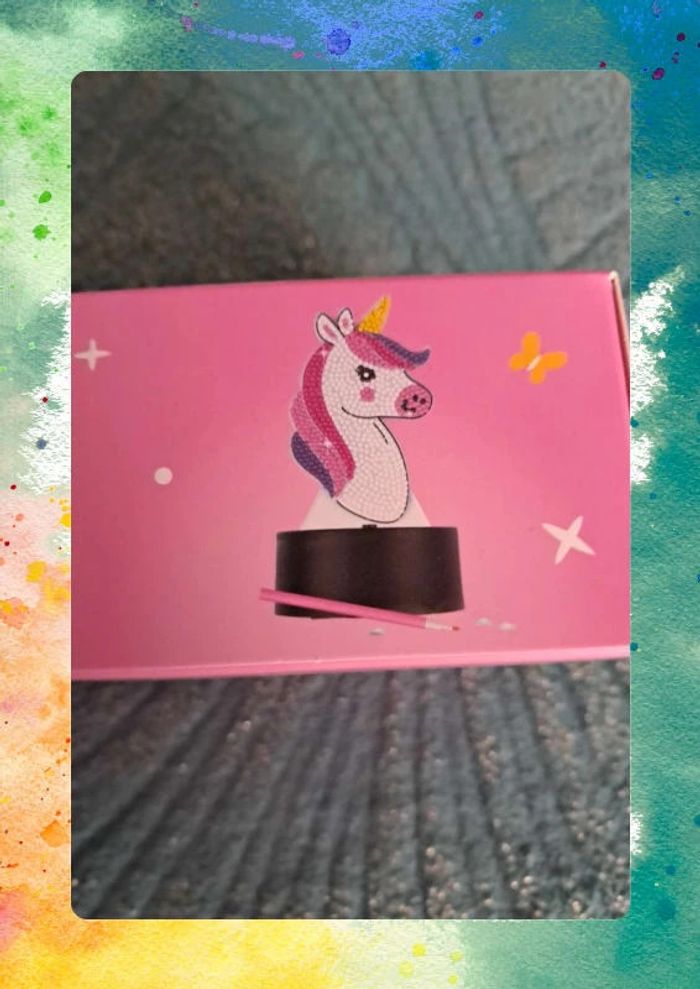 🦄 Kit Diamond Painting Licorne  Veilleuse Enfant 🌈 - photo numéro 5