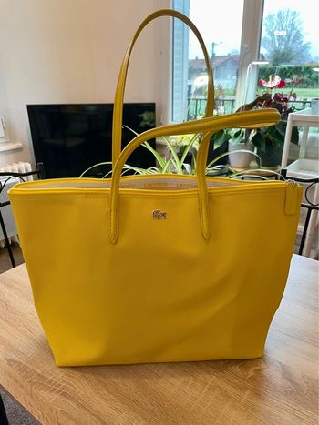 Grand sac cabas Lacoste jaune