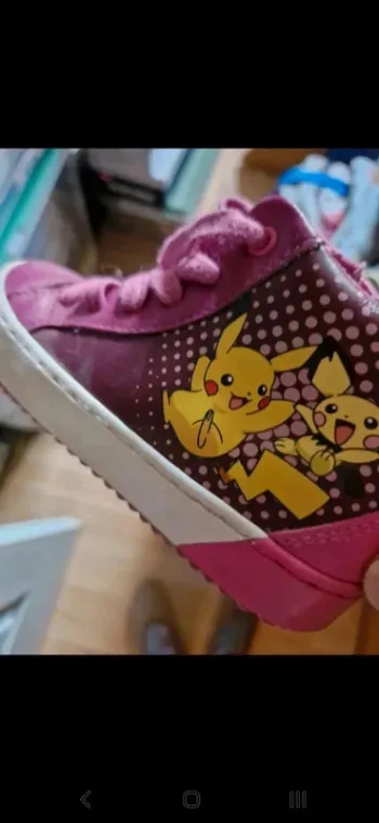 Baskets montantes filles p 28 pokemon
