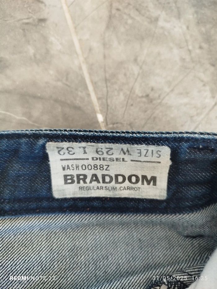 Jean homme marque diesel braddom regular slim taille 29 - photo numéro 3