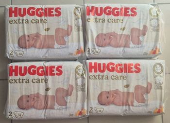 Couches huggies extra care T2 