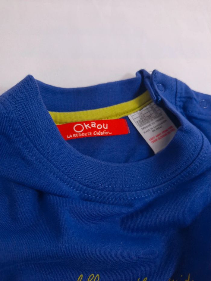 Tee shirt manches longues okaou, 9 mois - photo numéro 2
