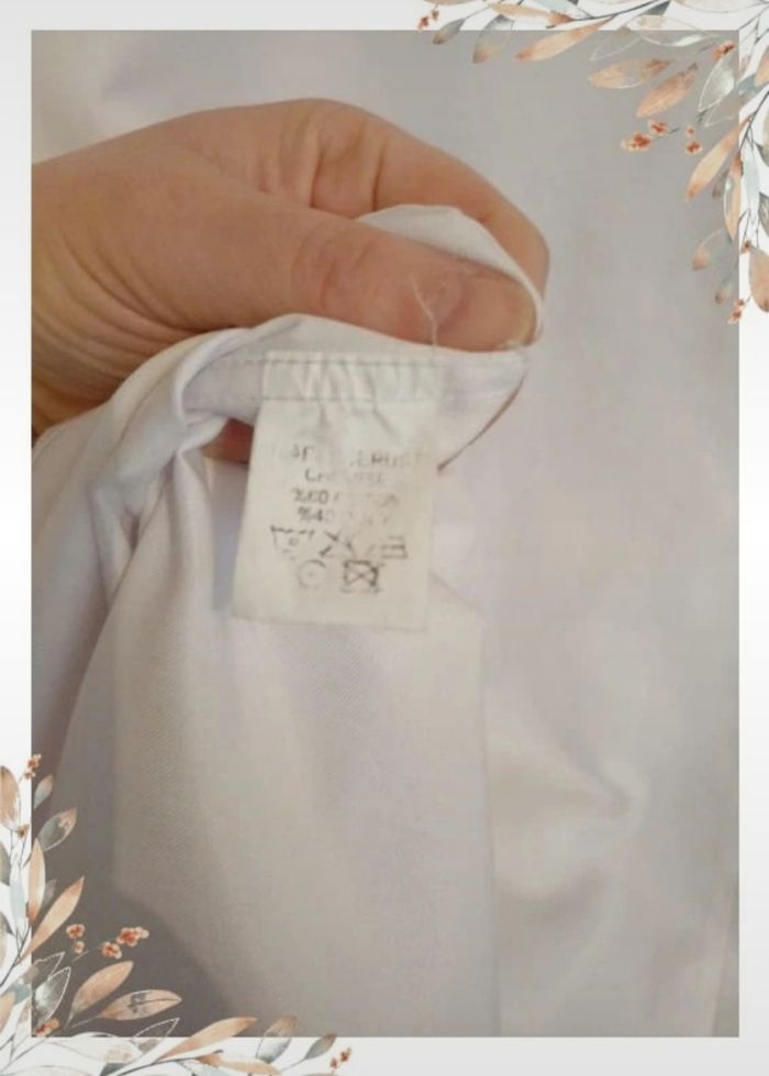 Chemise blanche à manches longues homme  M - photo numéro 7