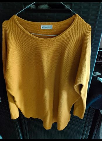 Haut femme moutarde manche longue taille unique