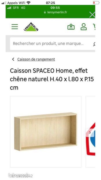 Caissons Spaceo Home Leroy Merlin-chêne