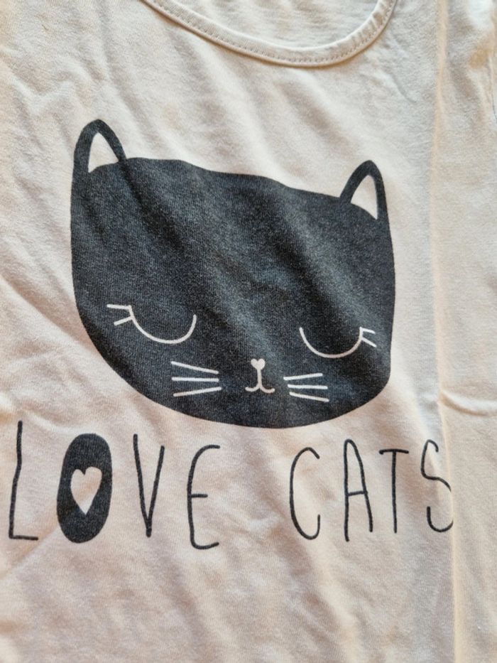 Tee-shirt love cats 5 ans - photo numéro 2