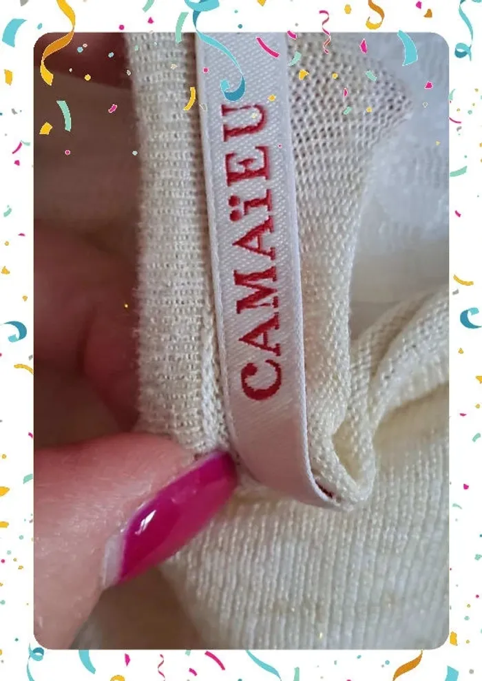 💛 pull taille L marque camaïeu neuf - photo numéro 5