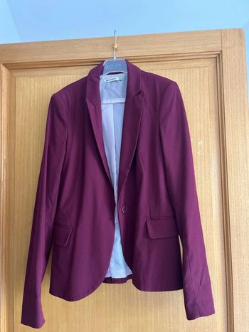 Blazer long bordeaux femme XS