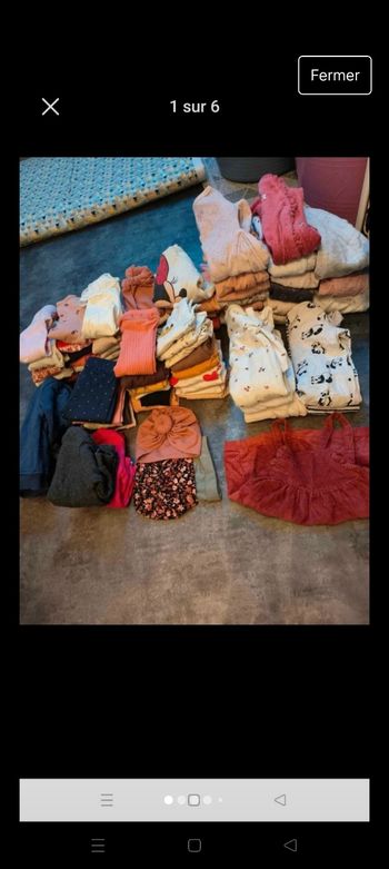 Lots vêtements 6mois