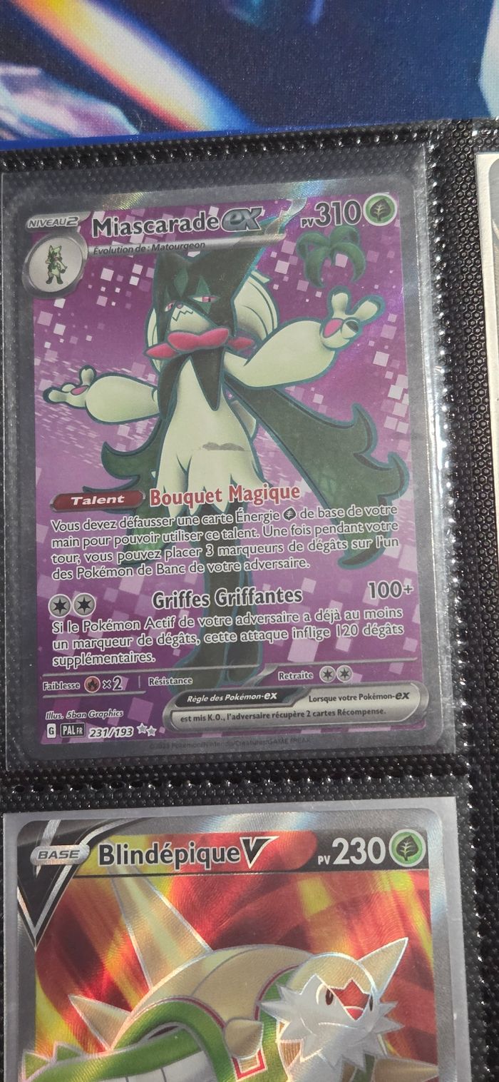 Carte Pokémon Miascarade Ex 231/193