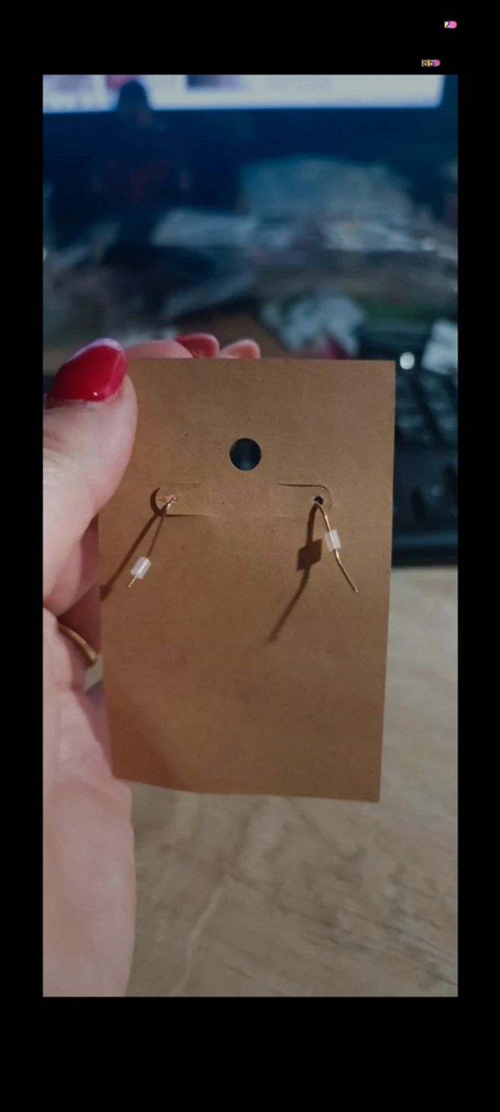 Boucle d'oreille losange - photo numéro 3