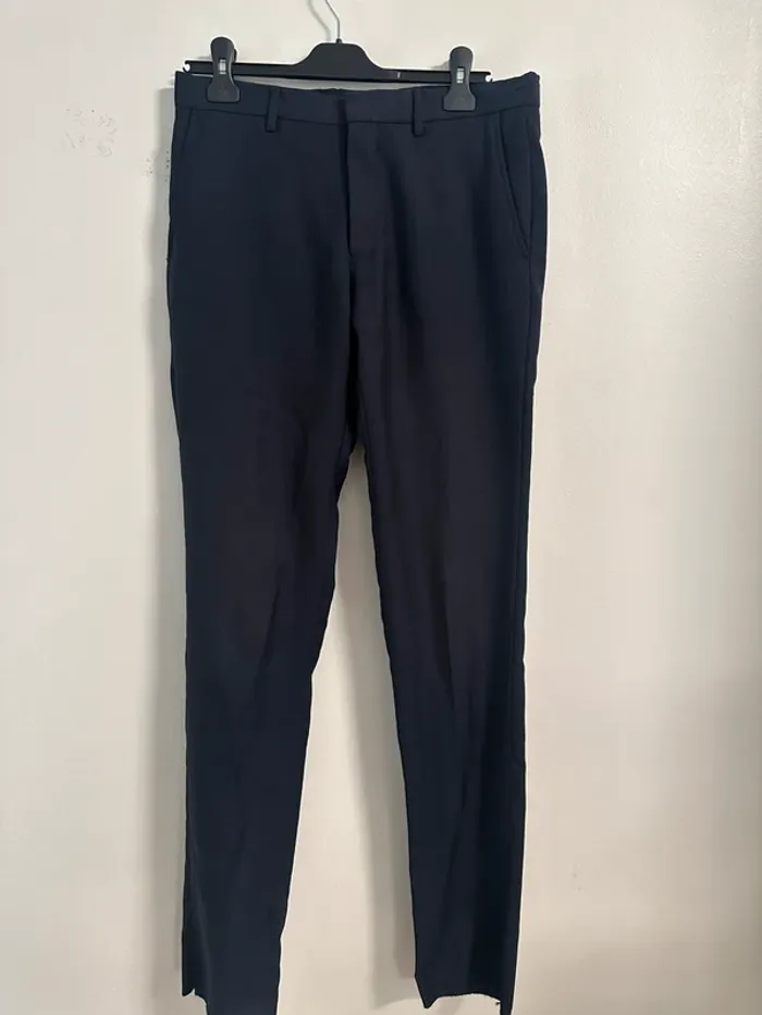 Pantalon à pince Azzaro Marine