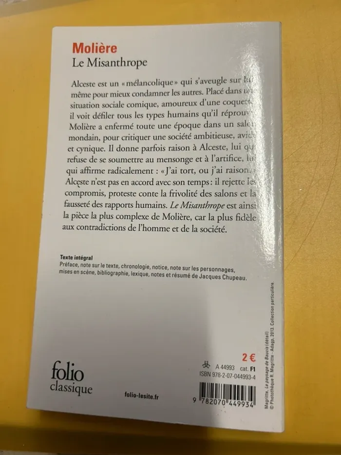 Molière le Misanthrope - photo numéro 2