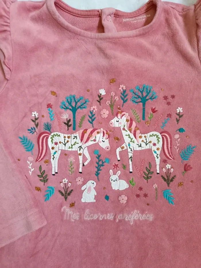 Haut de pyjama bébé fille - photo numéro 2