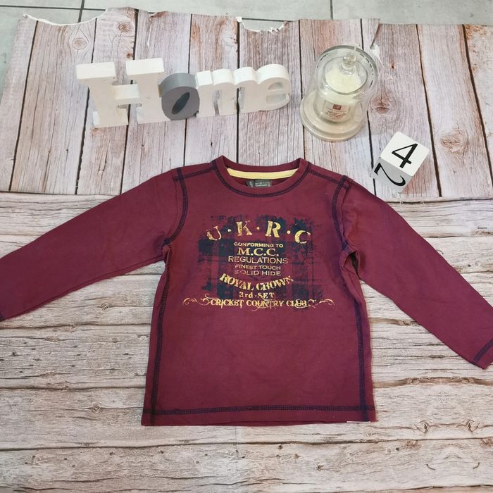 T shirt manche longue violet orchestra 4ans - photo numéro 2