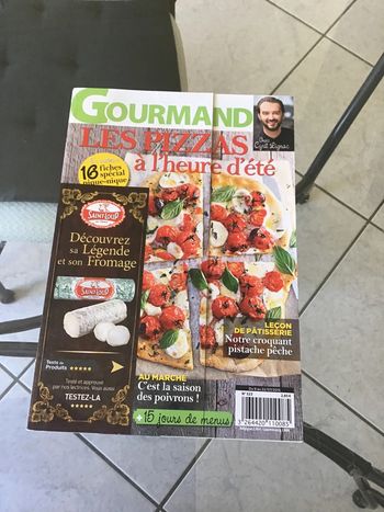Livre de cuisine gourmand les pizzas à l’heure d’été