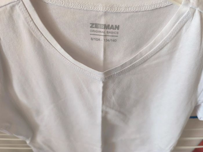T-shirt blanc enfant 8 ans / Zeeman - photo numéro 2