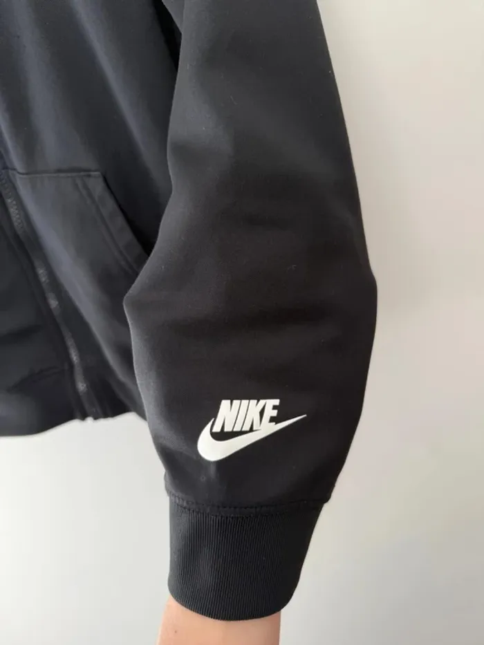 Sweat capuche zippé Nike garçon noir 137-147 cm, 10-11 ans - photo numéro 4