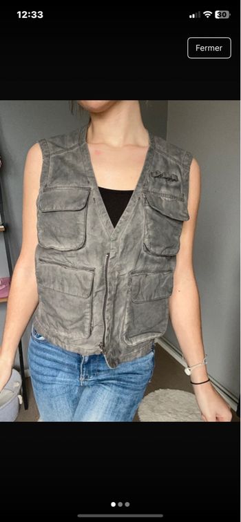 Veste sans manche gris h&m taille m