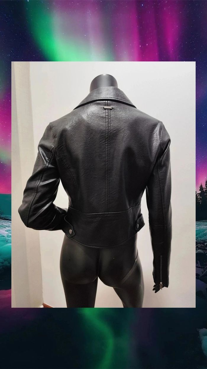 Cazadora polipiel Pepe Jeans S negra mujer