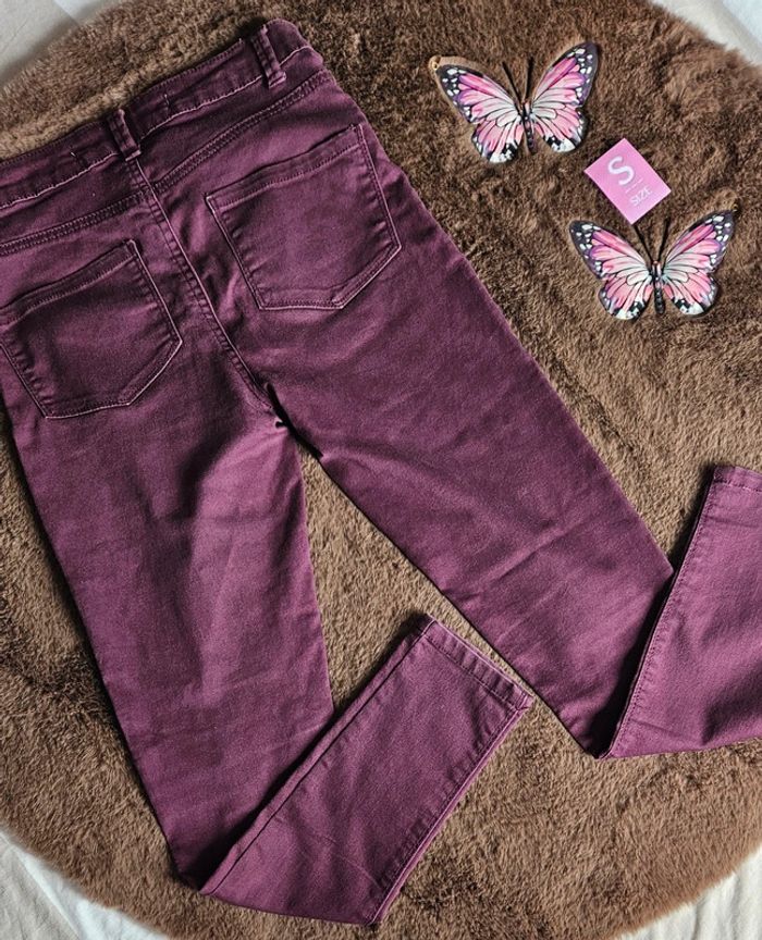 Jeans skinny violet taille 36 - photo numéro 2