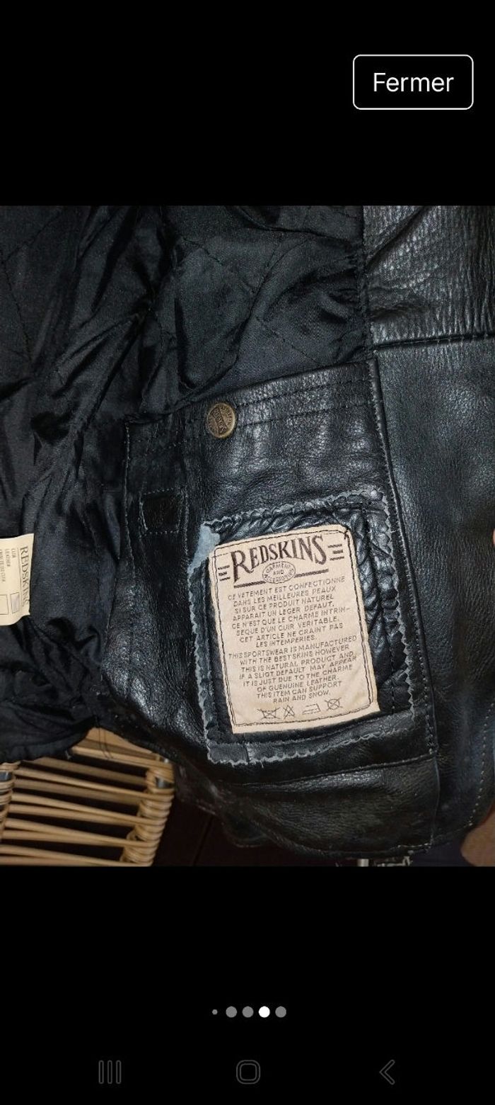 Blouson en Cuir noir Redskins - photo numéro 6