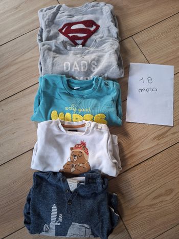 Lot pulls 18 mois garçon