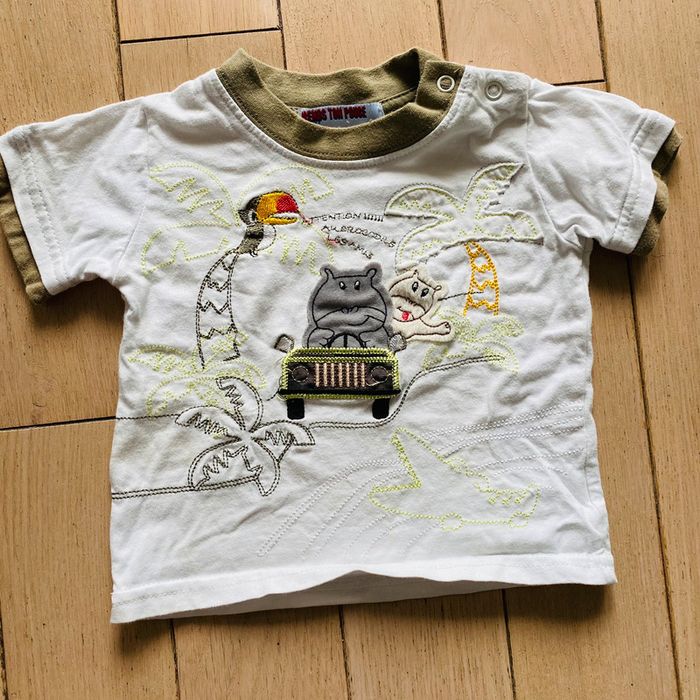 Lot de 2 t-shirt motifs animaux - photo numéro 6