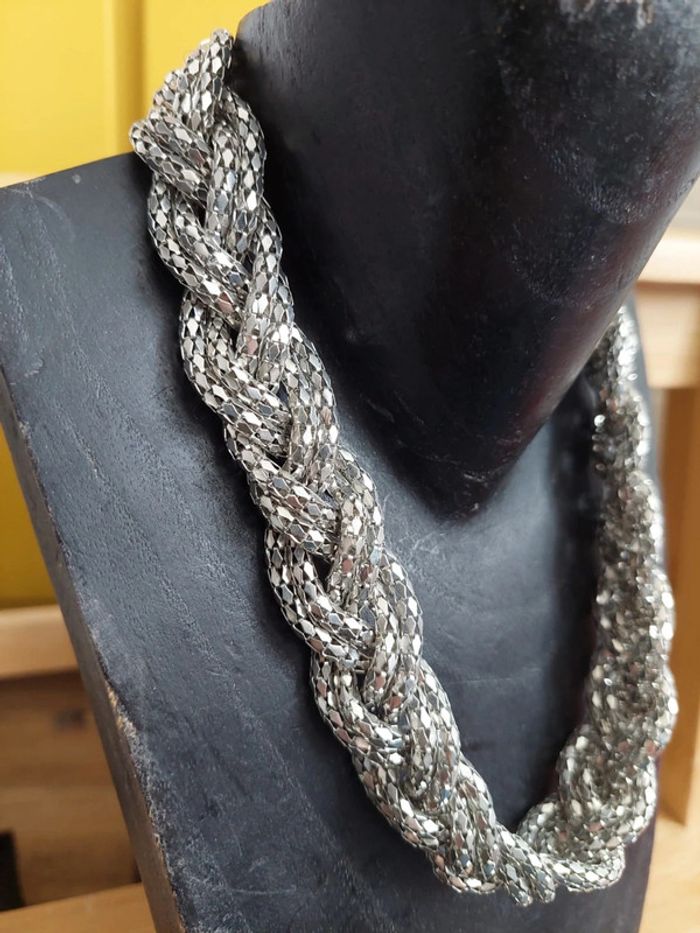 Collier en chaîne tressée - photo numéro 2