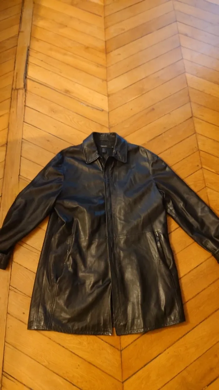 Manteau en cuir mi-long DKNY – T.38 - photo numéro 12