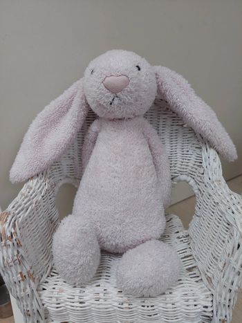 Jellycat - lapin bashful hochet rose
