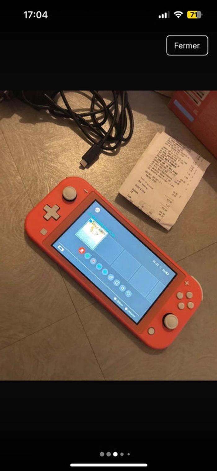 Nintendo switch lite rose encore sous garentie 2 ans - photo numéro 3