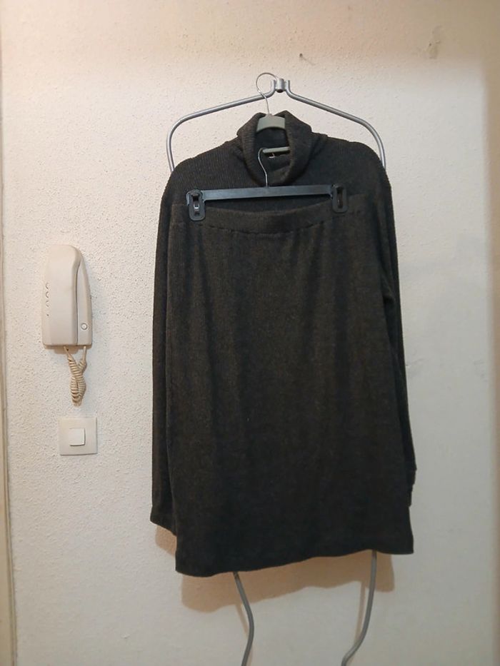 Ensemble 2 pièces jupe+ sweat gris " s.olivier " taille 40 - photo numéro 4