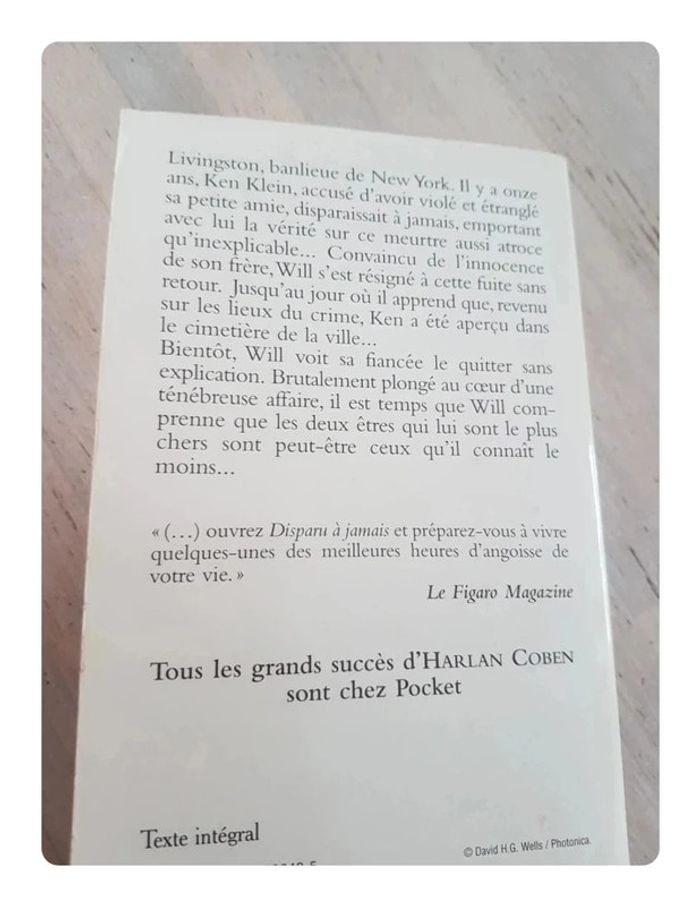 Harlan Coben. Disparu à jamais - photo numéro 2