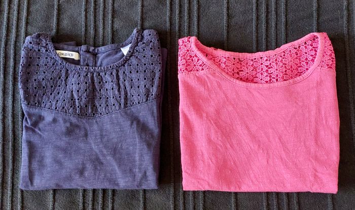 2 tee shirts manches courtes