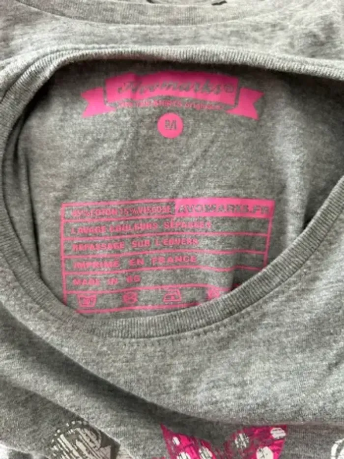 T-shirt Avomarks message - taille M - photo numéro 5