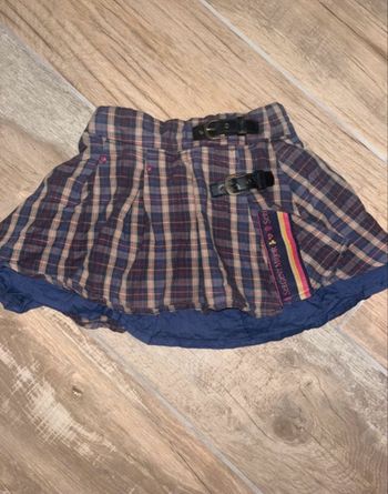 Jupe plissée Sergent Major 4 ans - Style Écossais - Taille ajustable